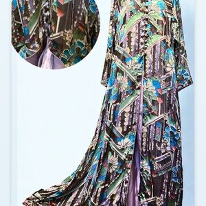 Floral maxi style kameez A line with inner shirt  and pants